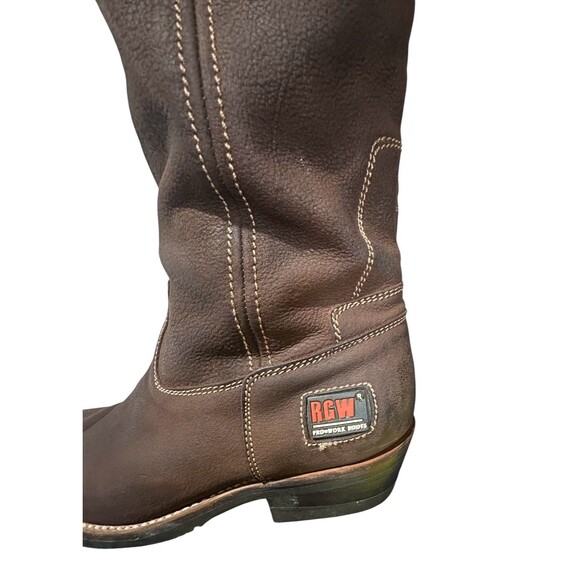 Rio Grande RGW Western Work Boots Mex 27 Unisex US 9 M 10 L Brown Suede Leather main image 5